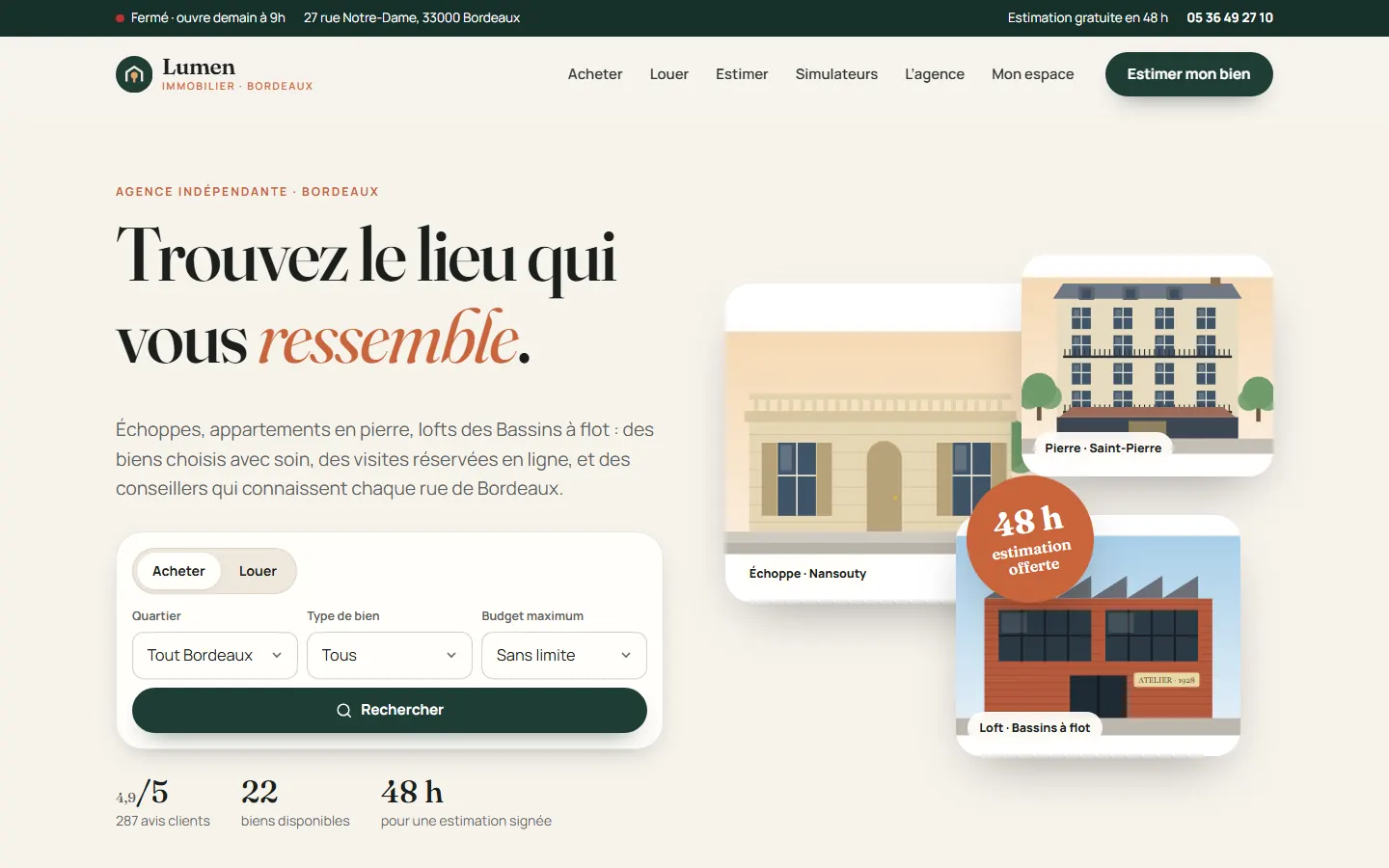Site agence immobilière : l’agence qui attire ses mandats